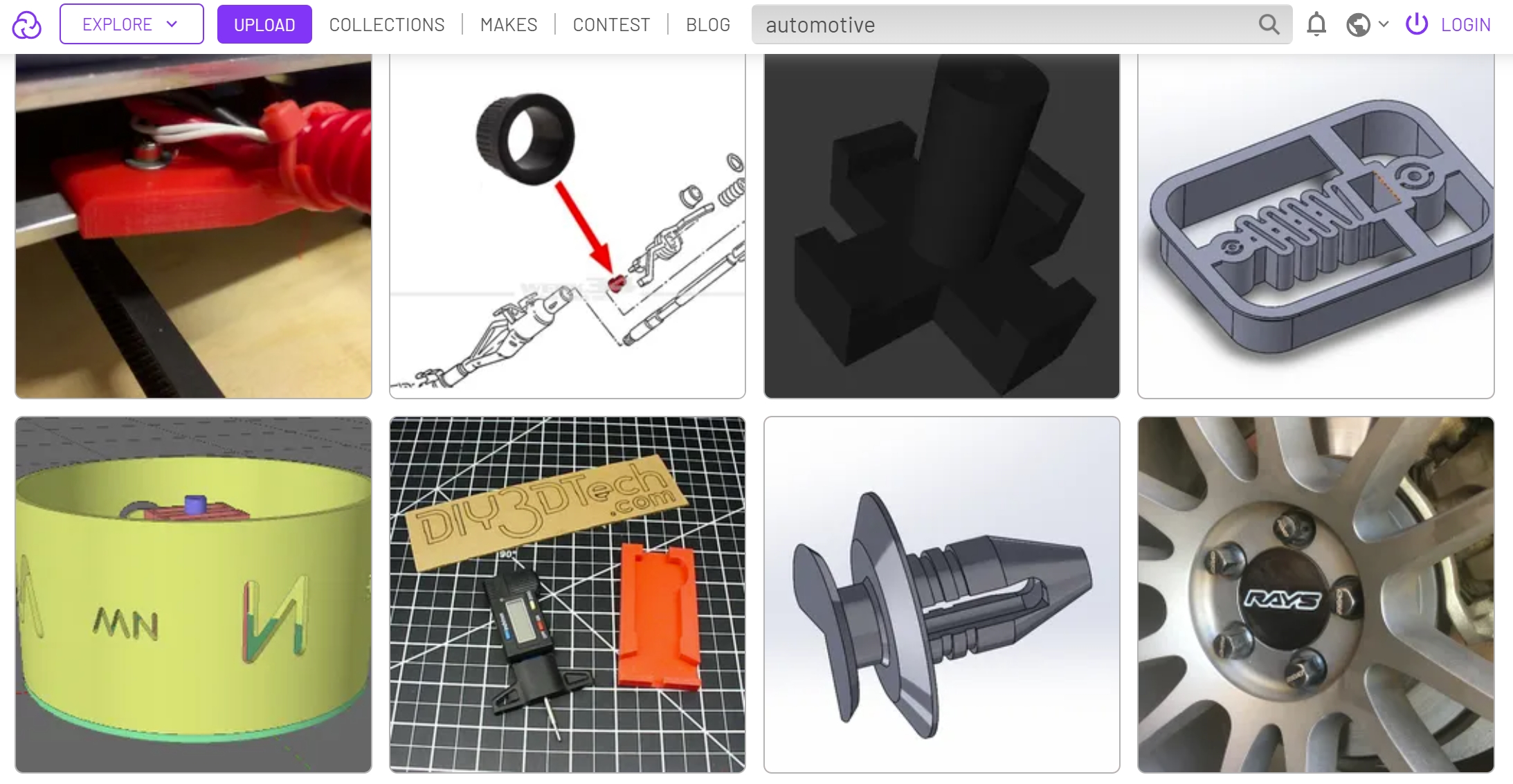 Cults 3D Printer Car Parts STL Files Cults 3D Printer Car Parts STL Files